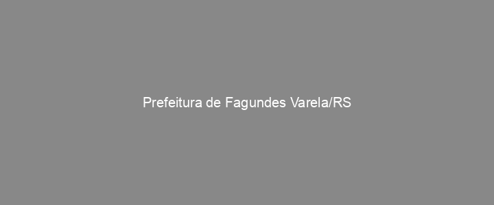 Provas Anteriores Prefeitura de Fagundes Varela/RS